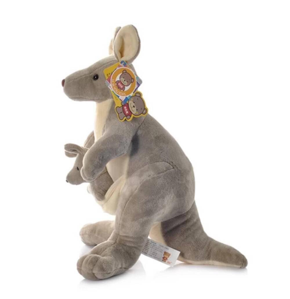 10 Inch Mum And Baby Kangaroo Plush Toys Parent-Child Kangaroo Stuffed Toys