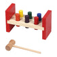 Ujeavette Montessori Toys Wooden Knock Toys Pounding Bench Kids Pounding Toy