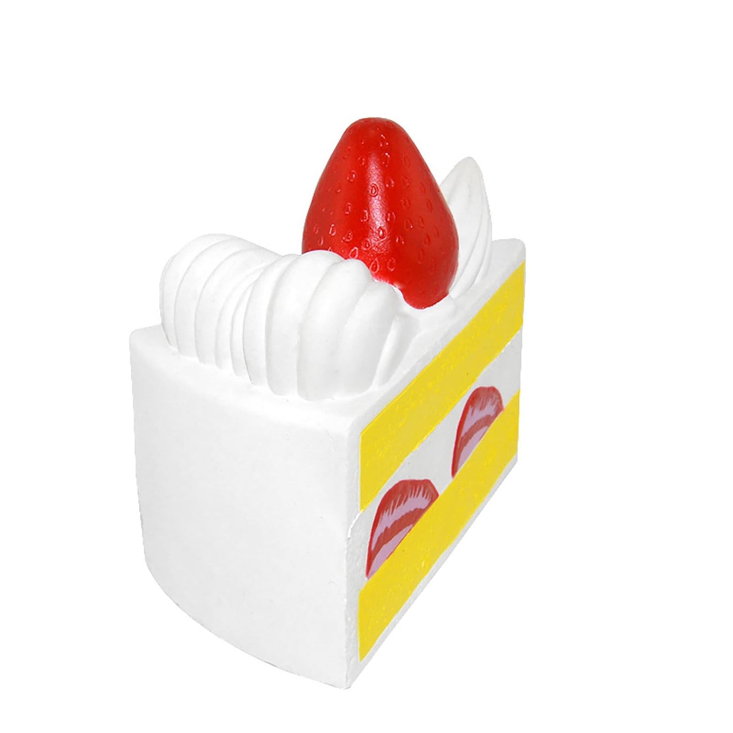 Kiibru Strawberry Shortcake Squishy Birthday Cake Squeeze Colossal Slow Rising Squishies Scented Toy Gift(White)