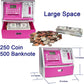 Like Talking Atm Savings Bank, Digital Piggy Bank, Atm Money Coins Machine For Kids Birthday Gift (Pink/Silver)
