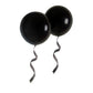 Oupking 18 Inch Black Balloons Big Round Latex Balloon Giant Thick Black Balloons For Party Decorations Pack Of 25