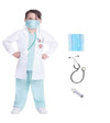 Culture Creation DC1004 Unisex Kids Doctor Coat Costumes dress for boys & girls Set of 4 (Doctor Coat, Stethoscope, Injections &