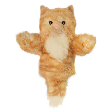 The Puppet Company CarPets Ginger Cat Hand Puppet - 10 Inch Assorted Colour Plush Toy for Kids