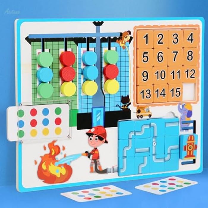 Bestie Toys 3 In 1 Learning Educational Set Matching Puzzles Game For Toddlers 13 Montessori Toys Activity Toys For Preschool K