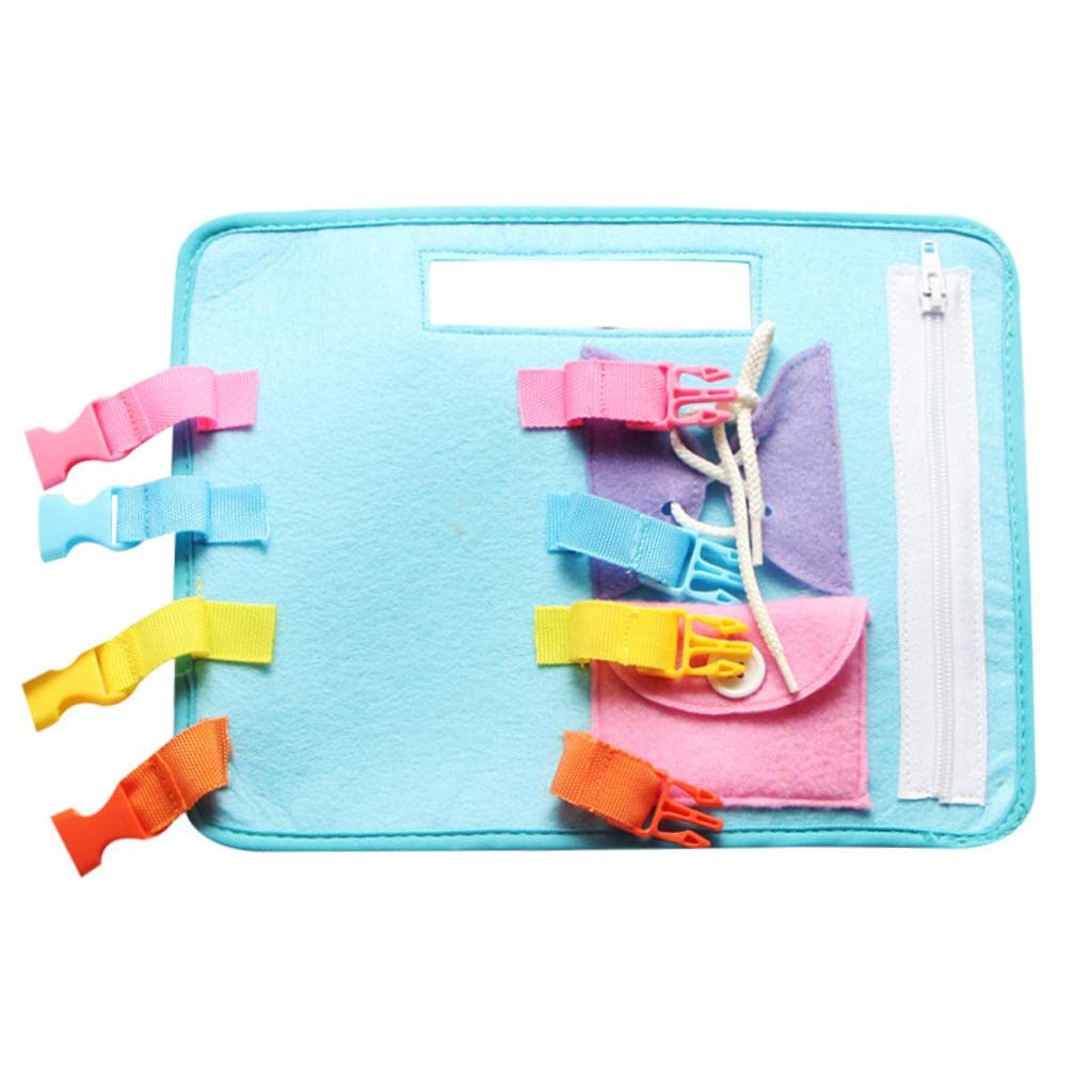 Jazzy Pearls Learn To Zip Button Snap Buckle Tie Lace Plate Early Educational Toys Style1|Toys & Hobbies | Educational|1 Set Kid