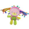 Upalupa Plush Bunny Stuffed Animal Lovey Infant Pacify Doll Soft Taggie Toy Soothing Sensory Toy Great Gift For Newborn Toddler Infant Nursery Bed - Pink Rabbit Tags Rattle Toy