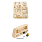 ATORSE 2X Wooden Busy Board Montessori Basic Life Skills and Fine Motor Activity