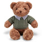 Riuhot Plush Teddy Bear With Shirt, Soft Stuffed Plushie Toys Gifts For Girlfriend Boyfriend Kid, 19.7 Brown Teddy Bear