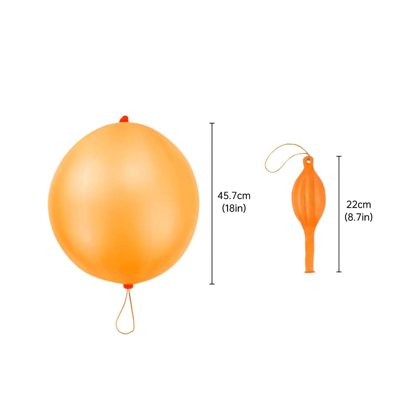 Rubfac 36 Punch Balloons Punching Balloon Heavy Duty Party Favors For Kids, Bouncy Balls With Rubber Band Handle For Birthday Pa