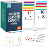 Merka 3Rd Grade Division Flash Cards For Kids, Set Of 169 Division Number Flash Cards, Classroom Use And Homeschool Supplies, Fraction Manipulatives