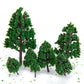 29pcs Mixed Model Trees 1.5-6 inch(4-16 cm), OrgMemory Ho Scale Bushes, Diorama Supplies, Plastic Trees for Projects, Model Trai
