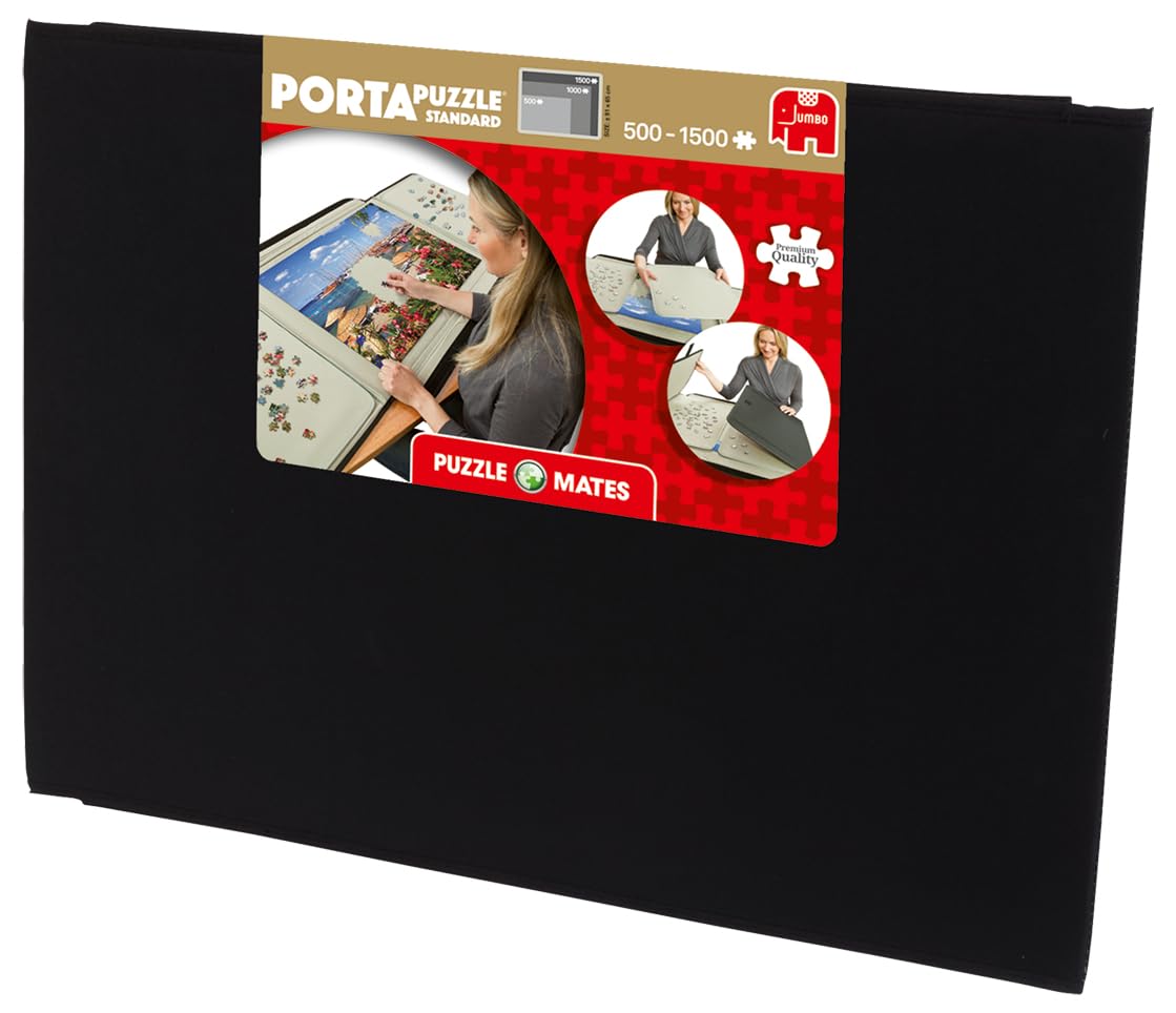 Jumbo Portapuzzle 1,500 Piece Jigsaw Storage Board Case - Multicolor Cardboard Puzzle Accessories, Model 10806