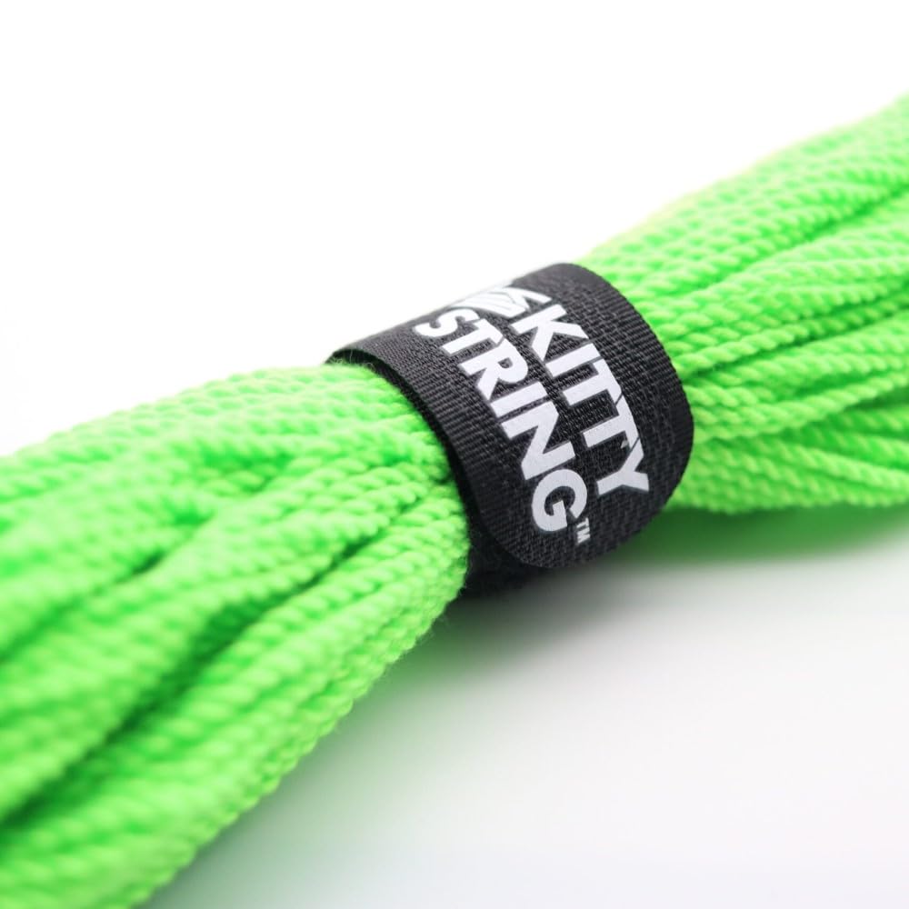 Kitty String First Class 100 Pack Yo-Yo String - Fat Yoyo String (Lime ...