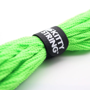 Kitty String First Class 100 Pack Yo-Yo String - Fat Yoyo String (Lime Green)
