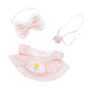 LYBHYQTII Clothes for 17cm Dolls Pink Cute Style 3 Piece Set Including a Bow  Dress and Rabbit Bag  Fashion Dolls Outfit with enhanced Dolls Accessories for Play & Display - No Doll