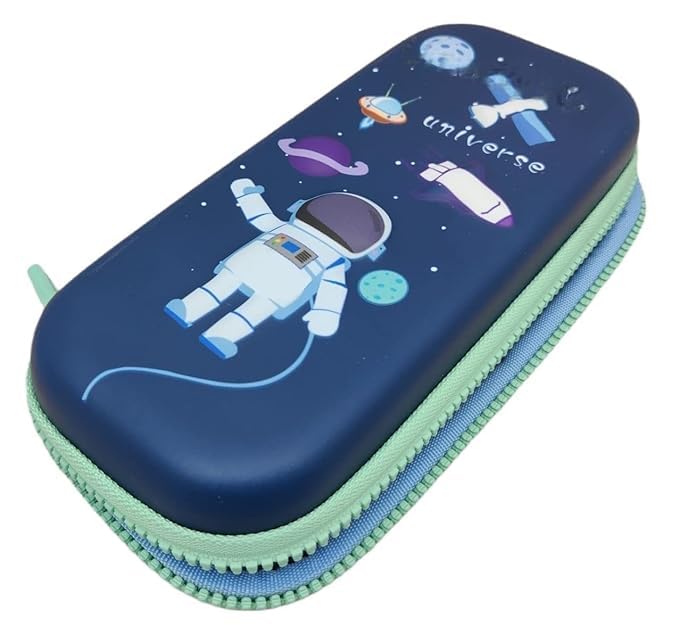 YBN 3D EVA Space Pencil Case for Kids, New Kids Designer Pencil Pouch for Kid  3D Cover Large Capacity Pencil Case Compartments