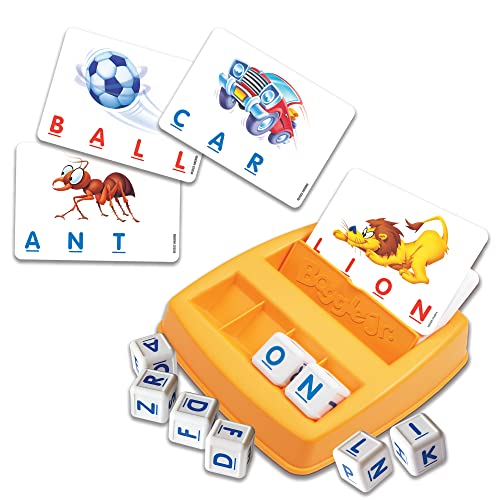 Winning Moves Boggle Jr Alphabet Learning Game for Kids, 10.5" Plastic, Multiple Colors, Model 1251, Ages 3+