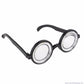 Rhode Island Novelty Round Bubbles Goggles - Black Plastic Bug Eyes Specs for Costume