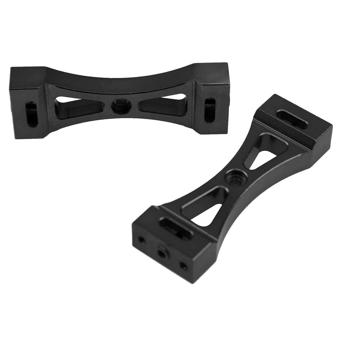 Vgoohobby 2Pcs Metal Bracket Fixed Mount Beam Compatible with WPL B1 B14 B16 B24 C14 C24 B36 MN Model D90 D91 RC Car (Black)