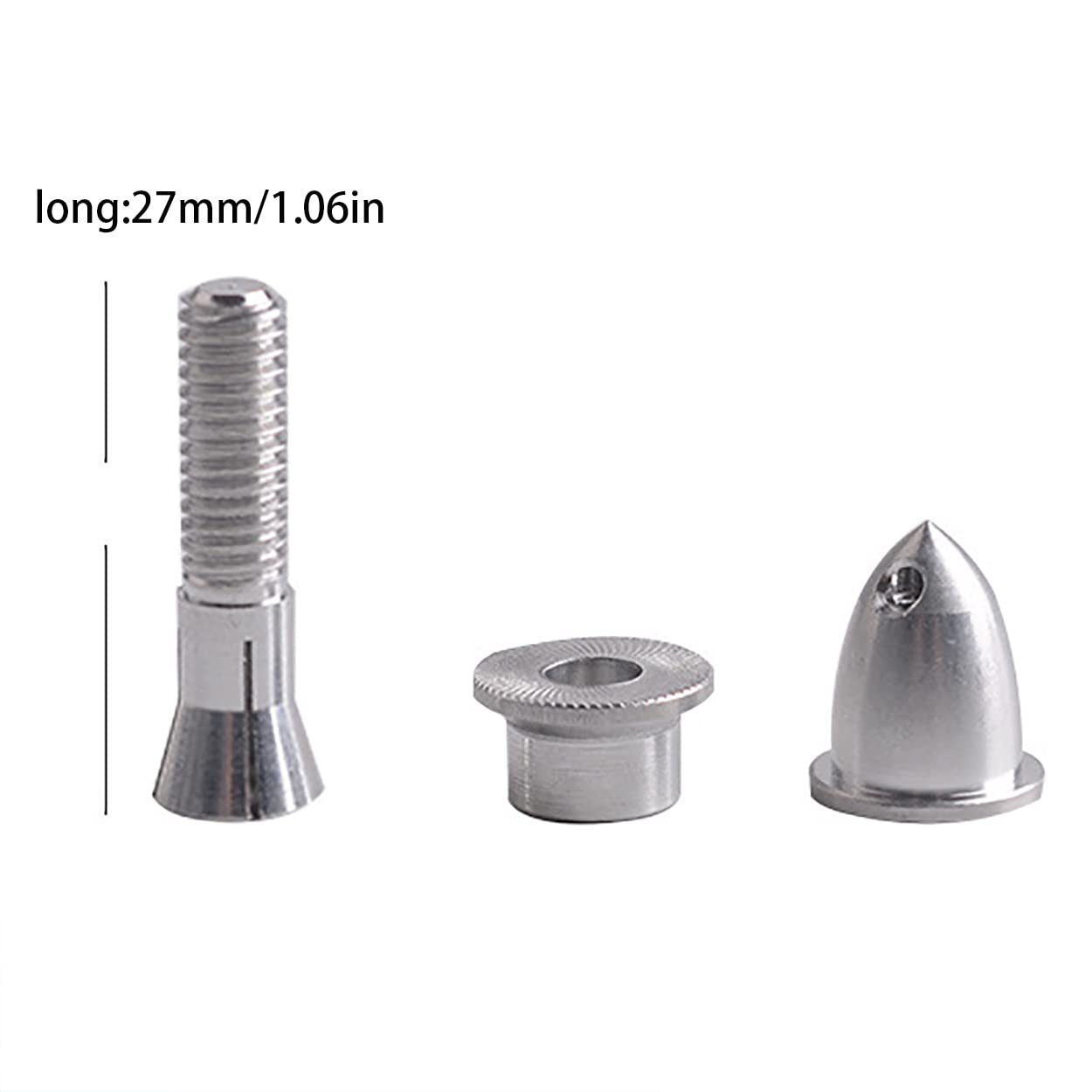 Ruiwaer 4PCS 4mm C Airplane Spinners Propeller Adapter Saver Adapter Holder for Shaft Brushless Motor RC Motor Prop Speed Contro
