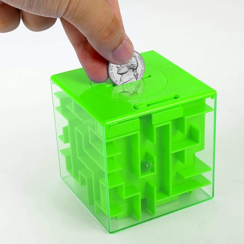 Thinkmax Money Maze Puzzle Box For Kids And Adults, Perfect Money Holder Maze Puzzle Gift Box (2 Pack)