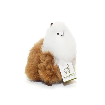 Alpacanext Llama Stuffed Animal - 9 Inch. Cute, Soft And Cuddly Alpaca Plush Toy Handcrafted On Real Alpaka Natural Fur, (9 Inch