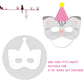 12 Pieces Cat Birthday Masks Cat Birthday Party Favors Decorations Kitty Birthday Party Supplies for Kids