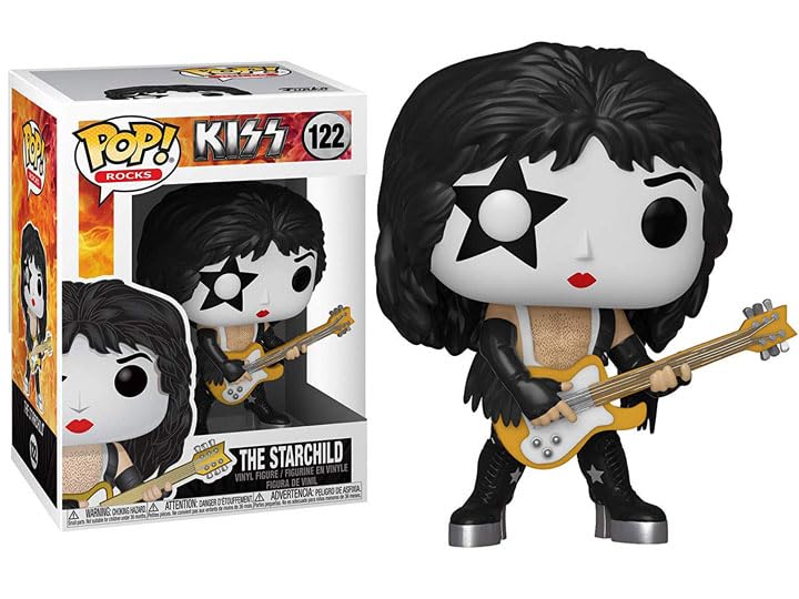 Funko Kiss + Protector: Pop! Rocks Vinyl Figure (Bundled With Toybop Box Protector Collector Case) (Starchild)