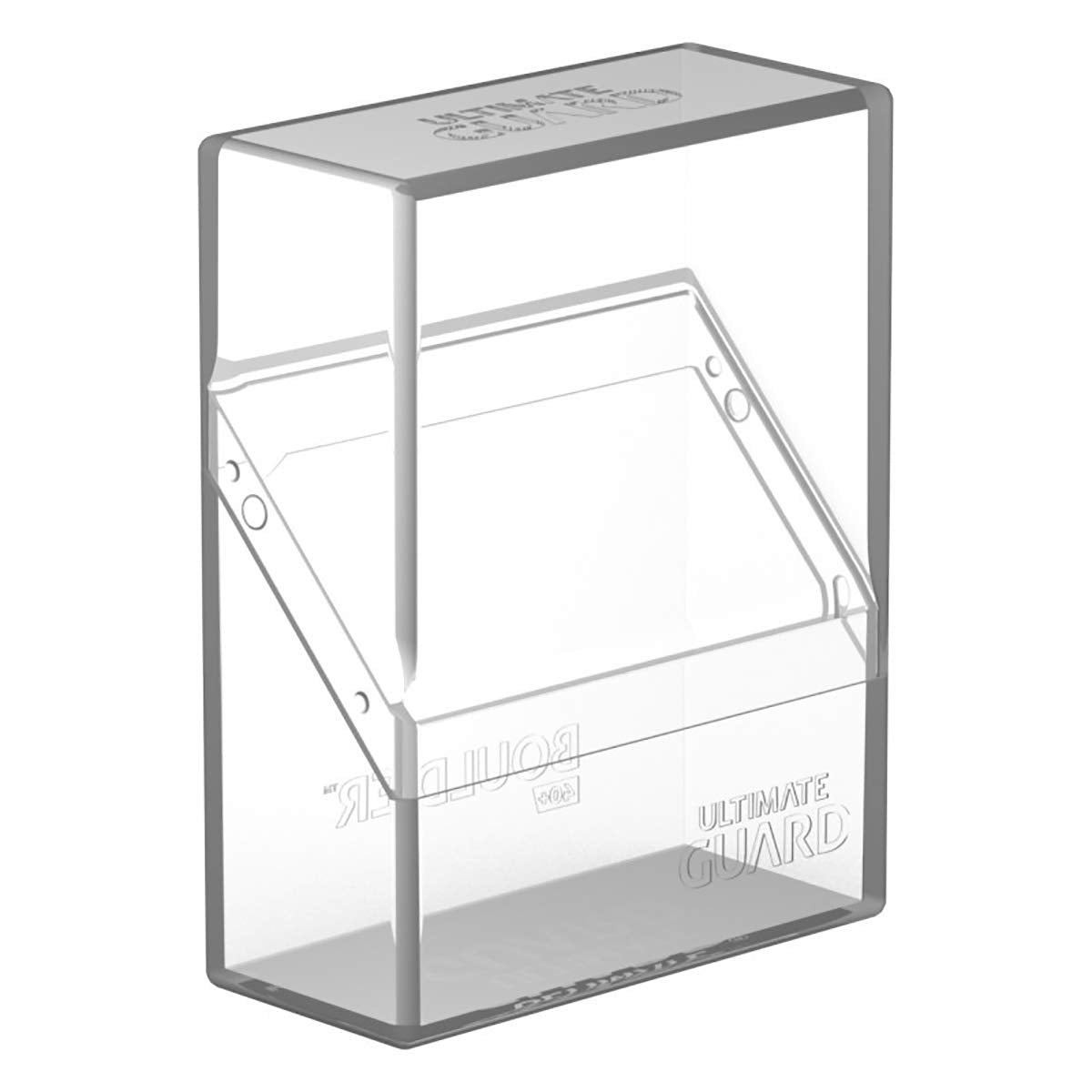 Ultimate Guard Boulder 40+, Deck Case For 40 Double-Sleeved Tcg Cards, Clear, Secure & Durable Storage For Trading Card Games, Soft-Touch Finish