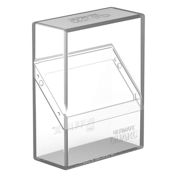 Ultimate Guard Boulder 40+, Deck Case For 40 Double-Sleeved Tcg Cards, Clear, Secure & Durable Storage For Trading Card Games, Soft-Touch Finish