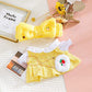 Lalafanfan Duck Plush 30Cm Cute Stuffed Animal, 8 Pcs Kawaii Accessories, Birthday Gifts (White Yellow)