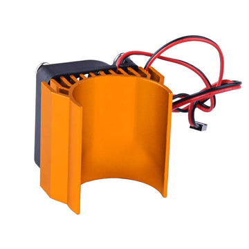 HobbyPark Aluminum Heat Sink with 5V Cooling Fan fit 540 550 3650 Size Brushless Engine Motor Heatsink for 1/10 RC Car Truck Bug