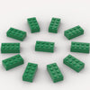 YUJHITP 500 Piece Green Building Bricks, 2x4 Plastic Compatible with Lego, Model A0001