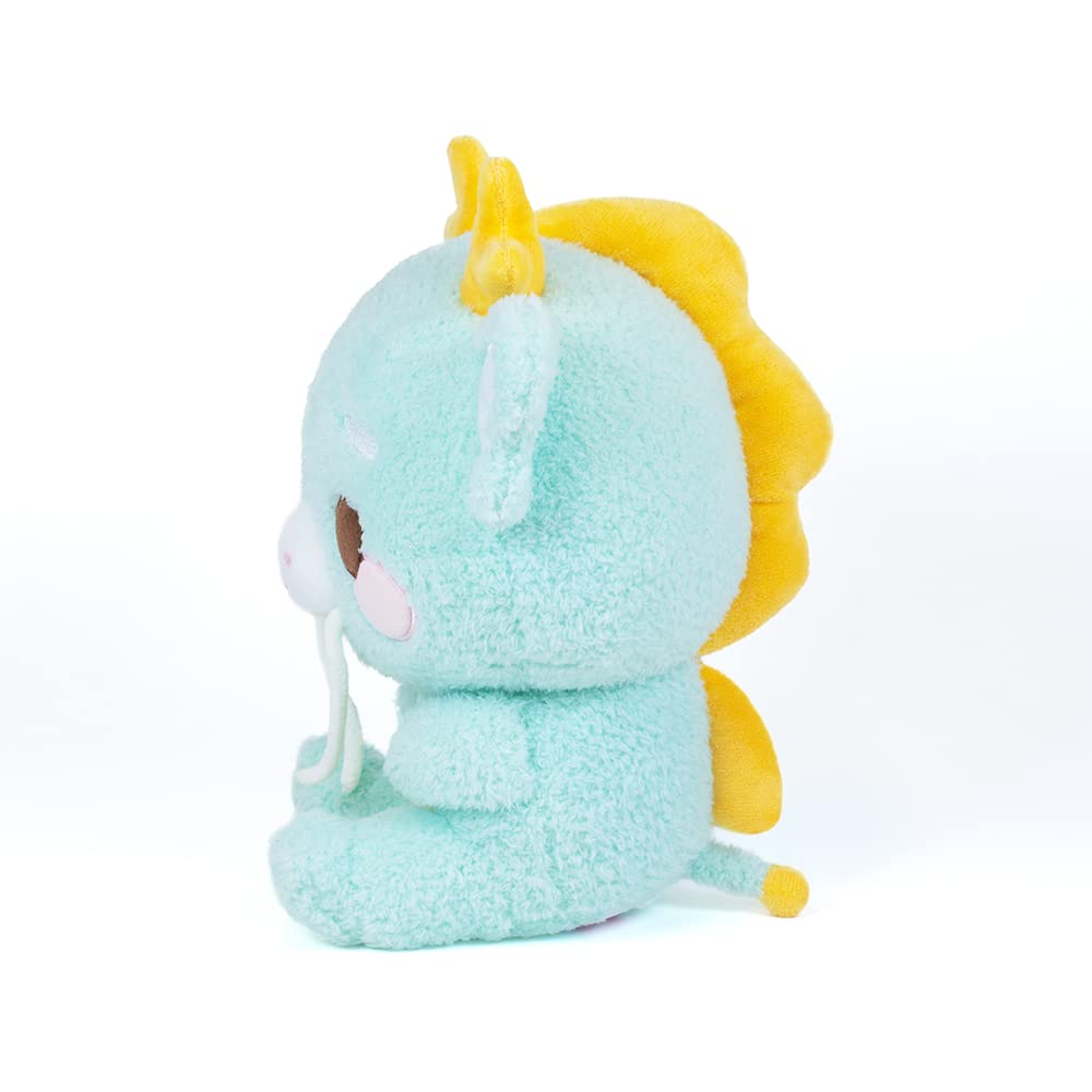 Cuddle Barn Plushgoals - Kai The Mythical Kirin | Blue Kawaii Dragon Folklore Inspired Stuffed Animal Plush Toy, 9 Inches
