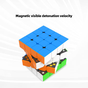 Hellocube Gan 460 M Stickerless 4X4 Magnetic Speed Cube Magic Cube 460M Puzzle Toy