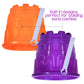 ArtCreativity 6'' Beach Sand Castle Buckets and Shovels Set, Includes 12 Shovels and 12 Pail Buckets with a Sand Castle Design I
