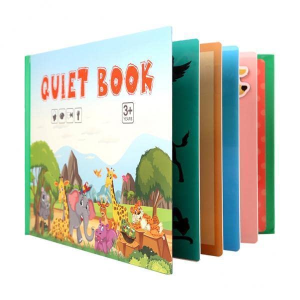 Merishopp 2Xmontessori Quiet Book Early Learning For Children Preschool Kids Animal| Baby Learning Toy | Infant Activity Toy | S
