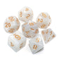 DND Dice Set Pearl White Games Dice for Dungeon and Dragons D&D Pathfinder MTG Role Playing Games RPG Polyhedral Dice