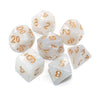 DND Dice Set Pearl White Games Dice for Dungeon and Dragons D&D Pathfinder MTG Role Playing Games RPG Polyhedral Dice