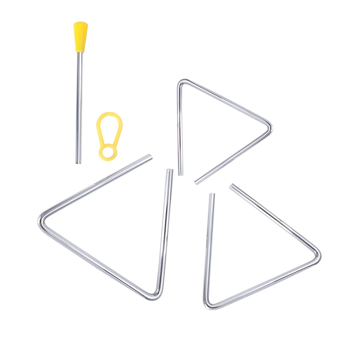 Toyvian 3Pcs Triangle Bell Instrument Triangle Percussion Instrument Toy Musical Teaching Tool Kids Music Early Educational Toys