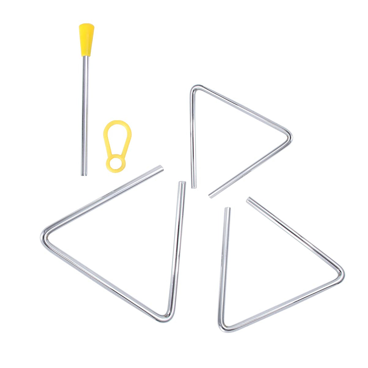 Toyvian 3Pcs Triangle Bell Instrument Triangle Percussion Instrument Toy Musical Teaching Tool Kids Music Early Educational Toys