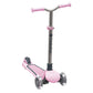 Yvolution Y Glider Air Scooter For Kids, 3 Wheel Scooter For Toddlers 4 Adjustable Height Glider With Kick Scooters, Lean To Steer With Led Flashing Light For Children Ages 3+ Years Old (Pink)