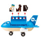 BRIO World Airplane - Wooden Toy Plane Set, Enhances Creativity, Age 3+, Blue, Model 33306, FSC® Beech Wood, Compatible with BRIO Railway
