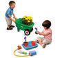 Little Tikes 2-in-1 Garden Cart & Wheelbarrow, Small, Plastic, Multicolor, Model 620102