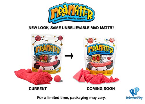 Mad Mattr Super-Soft Modelling Dough Compound That Never Dries Out By Relevant Play (Red, 10Oz)