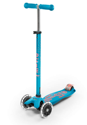 Micro Kickboard - Maxi Deluxe Led - Three Wheeled, Lean-To-Steer Swiss-Designed Micro Scooter For Kids With Motion-Activated Lig