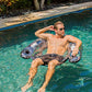 Poolcandy Sun Chair Water Raft, Multiple Chair Styles (Black Onyx)