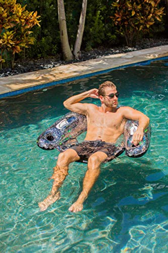 Poolcandy Sun Chair Water Raft, Multiple Chair Styles (Black Onyx)