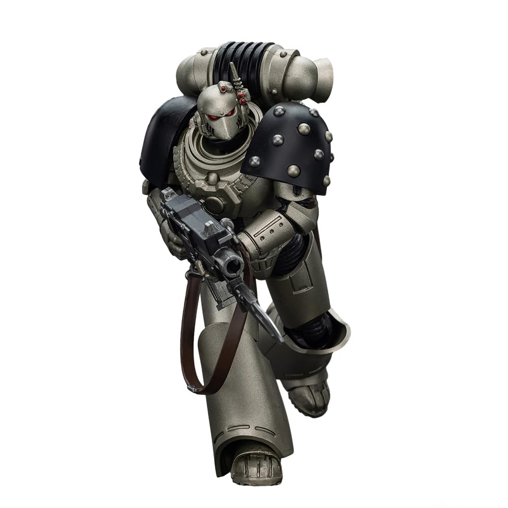 JOYTOY Warhammer The Horus Heresy 1/18 Action Figure-Iron Warriors MKVI Tactical Sergeant with Power decorative replica blade and Plasma  Collection Model Birthday Gift