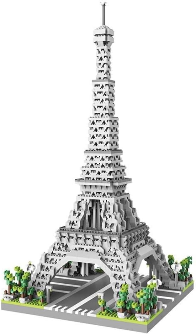 Bestie Toys Architecture Eiffel Tower Micro Blocks Set, 3000 Pcs Mini Bricks, Gift For Adults And Teens,Landmark Model